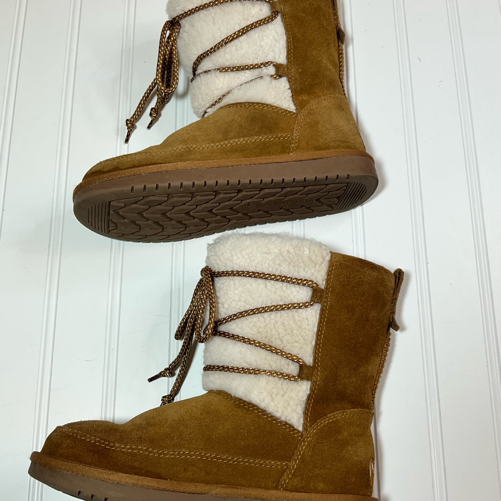 Koolaburra By Ugg Kids Size 2 Michon Chestnut Suede Boots — image 6 of 8